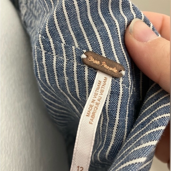 Free People Striped One-Shoulder Top - Picture 5 of 8